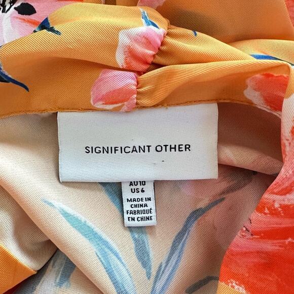 Significant Other x Revolve Zoe Hibiscus Floral Satin Wrap Dress | Vacation 6 - Picture 14 of 15